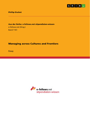 cover image of Managing across Cultures and Frontiers